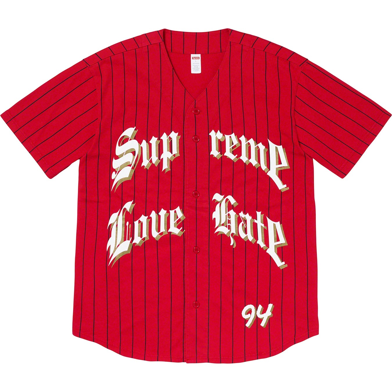 Love Hate Baseball Jersey view 3